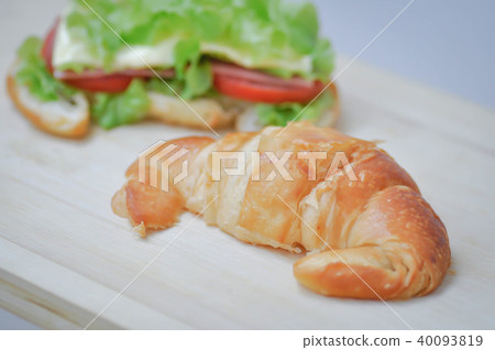 croissant sandwich or ham and cheese sandwich croissant sandwich or ham and cheese sandwich 40093819