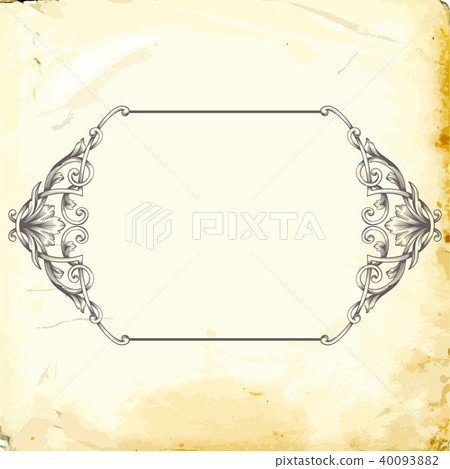 Vector baroque of vintage elements for design.  40093882