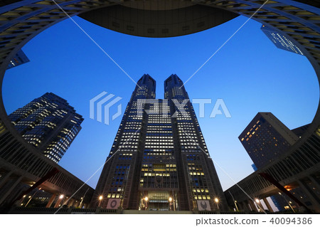 Tokyo cityscape in Japan Tokyo Metropolitan Government Office (night view) 40094386