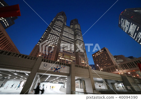Tokyo cityscape in Japan Tokyo Metropolitan Government Office (night view) 40094390