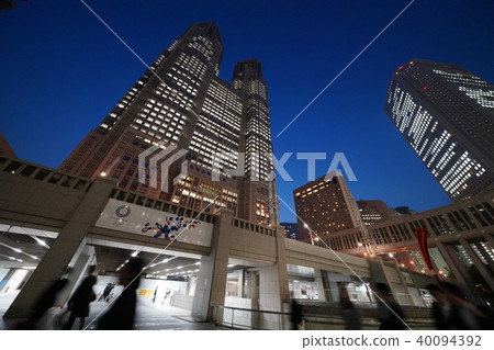 Tokyo cityscape in Japan Tokyo Metropolitan Government Office (night view) 40094392