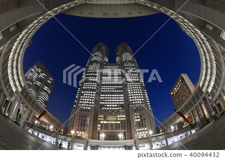 Tokyo cityscape in Japan Tokyo Metropolitan Government Office (night view) 40094432