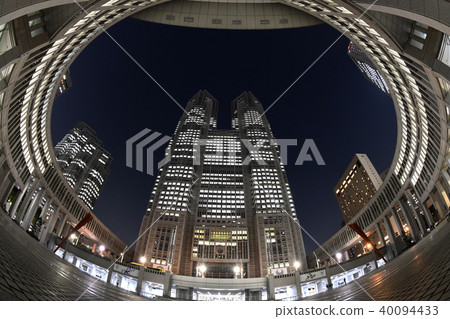 Tokyo cityscape in Japan Tokyo Metropolitan Government Office (night view) 40094433