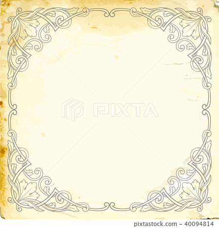 Vector baroque of vintage elements for design.  40094814