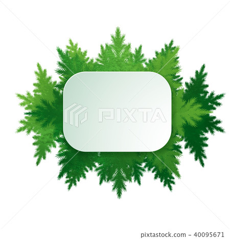 kaleidoscope frame with fir-tree branches kaleidoscope frame with fir-tree branches 40095671