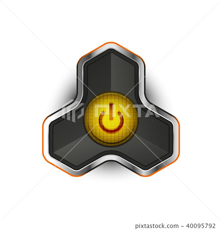 Techno futuristic start power button Techno futuristic start power button 40095792