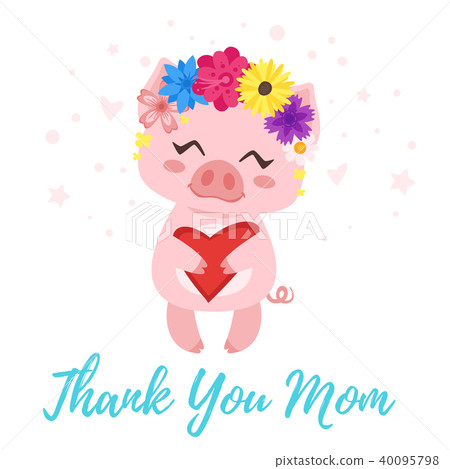 Mother's Day greeting card template 40095798