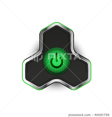 Techno futuristic start power button Techno futuristic start power button 40095799