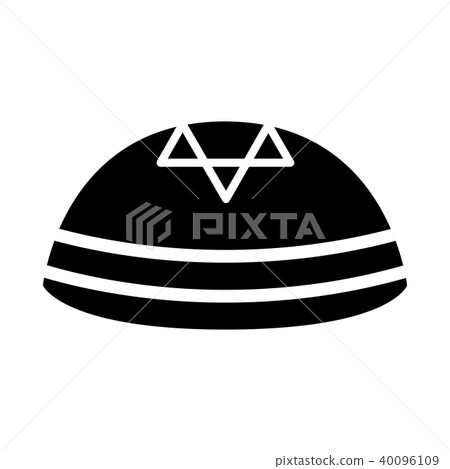 Jewish kippah icon Jewish kippah icon 40096109