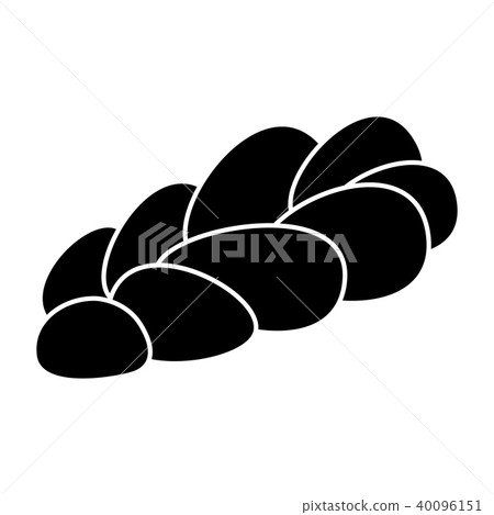 Isolated braided bread icon Isolated braided bread icon 40096151