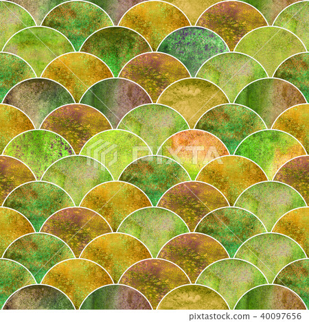Fish scale wave japanese seamless pattern Fish scale wave japanese seamless pattern 40097656