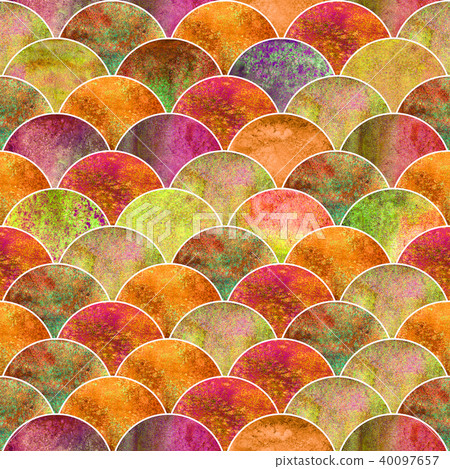Fish scale wave japanese seamless pattern Fish scale wave japanese seamless pattern 40097657