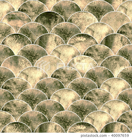 Fish scale wave japanese seamless pattern Fish scale wave japanese seamless pattern 40097659