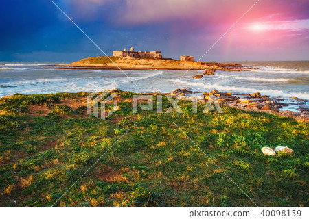 Spring panorama of sea coast city Trapany. Sicily, Italy Europe Spring panorama of sea coast city Trapany. Sicily, Italy Europe 40098159