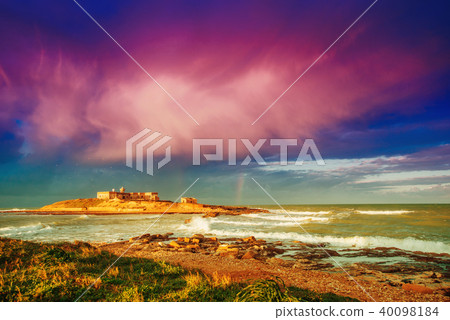 Spring panorama of sea coast city Trapany. Sicily, Italy Europe Spring panorama of sea coast city Trapany. Sicily, Italy Europe 40098184