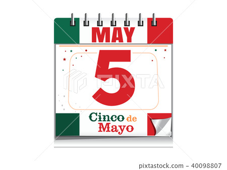 Cinco de Mayo. Holiday date in calendar Cinco de Mayo. Holiday date in calendar 40098807