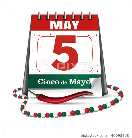 Cinco de Mayo. Holiday date in calendar Cinco de Mayo. Holiday date in calendar 40098808