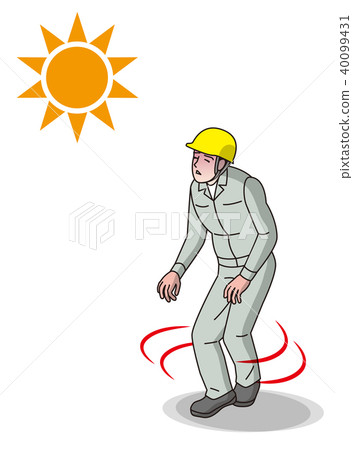 Heat stroke worker Heat stroke worker 40099431