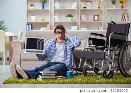 Young student studying at home Young student studying at home 40101925