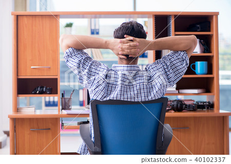 Student studying at home preparing for exam Student studying at home preparing for exam 40102337