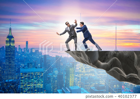 Business unethical competition concept with businessmen 40102377