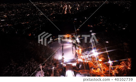 The night view of Okurayama Jumping Stand The night view of Okurayama Jumping Stand 40102739
