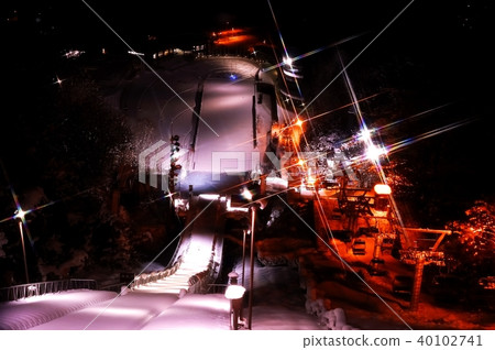 The night view of Okurayama Jumping Stand The night view of Okurayama Jumping Stand 40102741