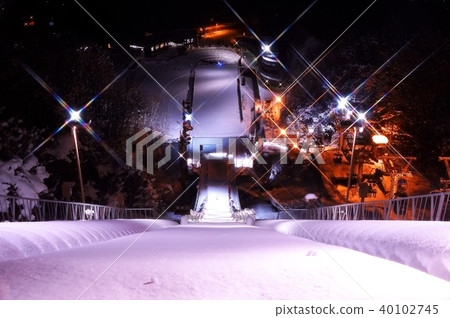 The night view of Okurayama Jumping Stand The night view of Okurayama Jumping Stand 40102745