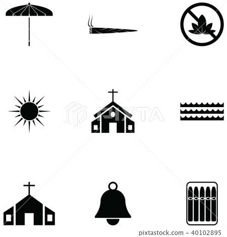 cuba icon set 40102895