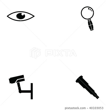 look icon set - Stock Illustration [40103053] - PIXTA