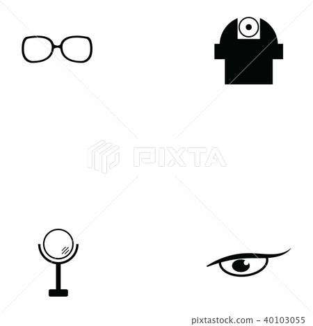 look icon set - Stock Illustration [40103055] - PIXTA