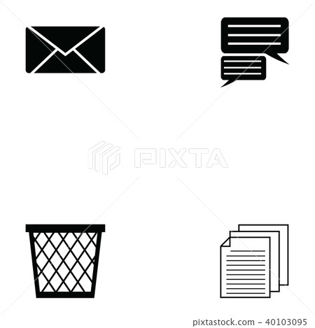message icon set 40103095