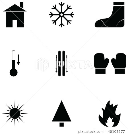 skiing icon set skiing icon set 40103277