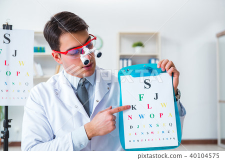 Eye doctor in eyecare concept in hospital Eye doctor in eyecare concept in hospital 40104575