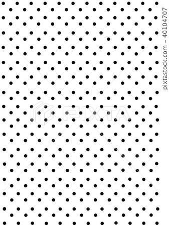 波爾卡圓點黑白背景圖案插圖 40104707