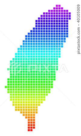Spectrum Pixel Taiwan Island Map Spectrum Pixel Taiwan Island Map 40105009
