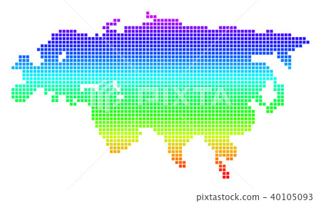 Bright Pixel Europe And Asia Map Bright Pixel Europe And Asia Map 40105093