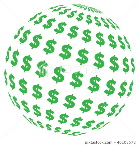 Dollar Abstract Sphere Dollar Abstract Sphere 40105578