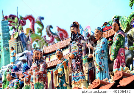 台灣 台南 交趾陶 南鯤鯓代天府 Cochin ware 交趾焼 40106482