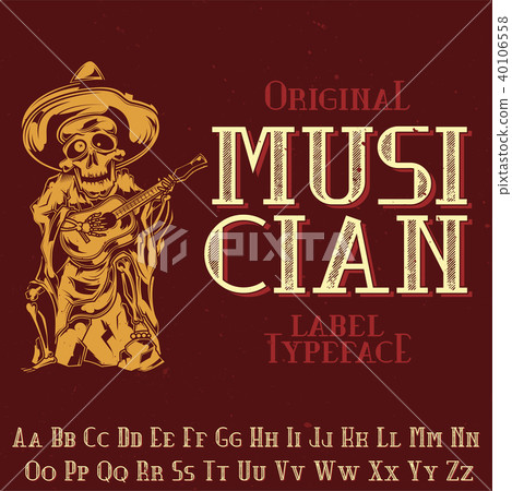 Original label typeface Original label typeface 40106558