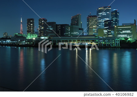 築地市場夜景 築地市場夜景 40106982