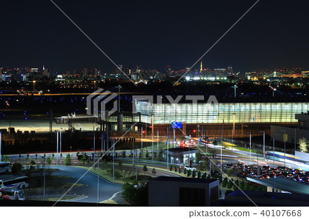 Haneda airport night view 40107668