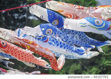 [相模河游泳鯉魚飄帶] 40107765