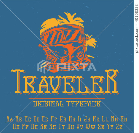 Original label typeface Original label typeface 40108338