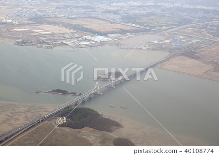Tidal flat, Salt salinity, Degree, Bumseom, Youngjong Bridge, Yeongjongdo, Incheon 40108774