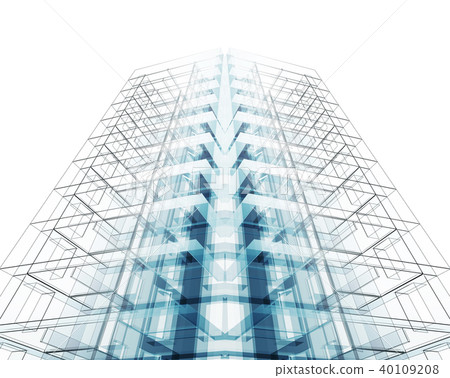 Construction architecture background. 3d rendering Construction architecture background. 3d rendering 40109208