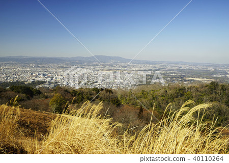 Nara basin perspective blue sky Nara basin perspective blue sky 40110264