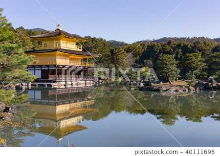Golden temple Kinkakuji pavilion Golden temple Kinkakuji pavilion 40111698
