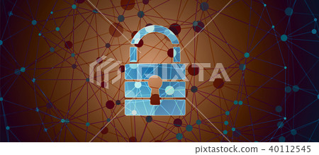Technology security concept. Modern safety back Technology security concept. Modern safety back 40112545