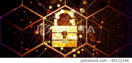 Technology security concept. Modern safety back Technology security concept. Modern safety back 40112546